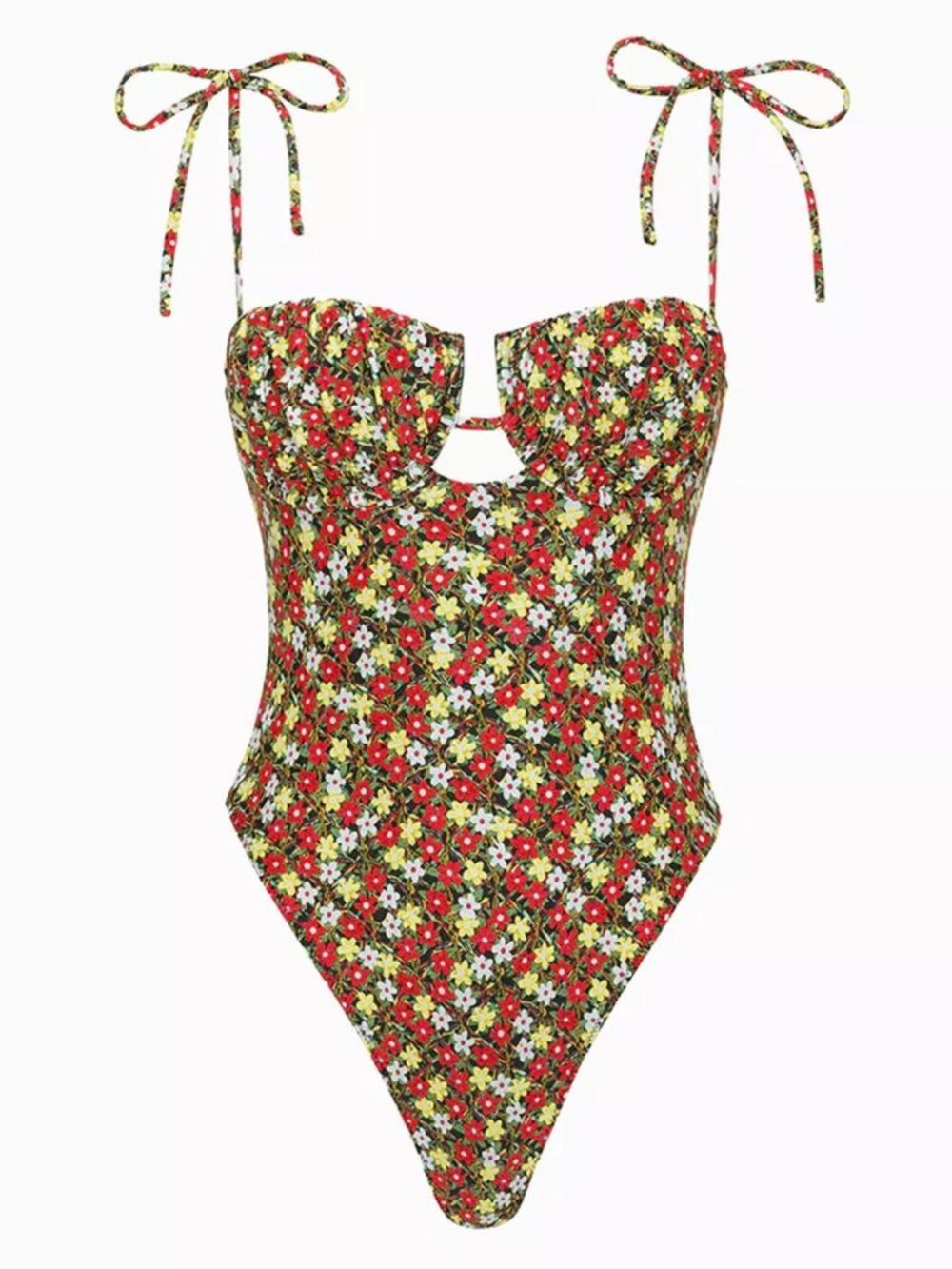 New! Montce Sienna Floral Petal One-Piece Swimsuit Size Large 34266
